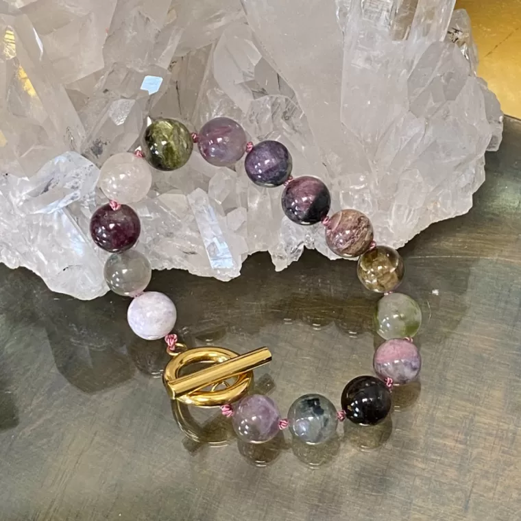 Bracelet en tourmaline - Les Pierres de Tol - créateur de bijoux à Paris et Toulouse